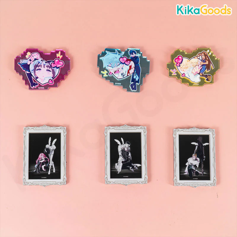 Alien Stage DLC Love Hate & Fruity Heart Series Acrylic Fridge Magnets Blind Box - Image 5