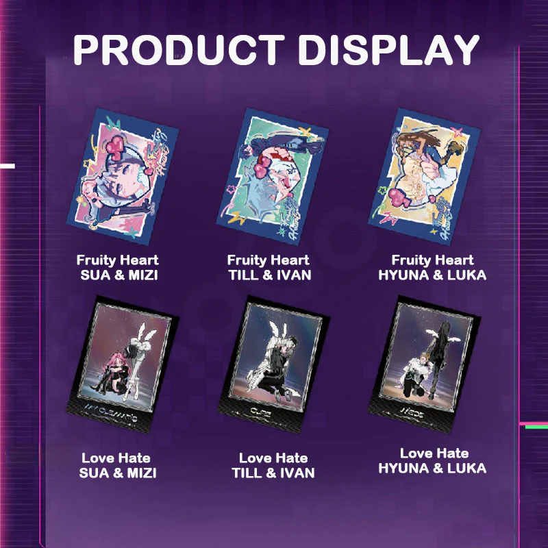 Alien Stage DLC Love Hate & Fruity Heart Series Polaroid-style Card Blind Box - Image 3