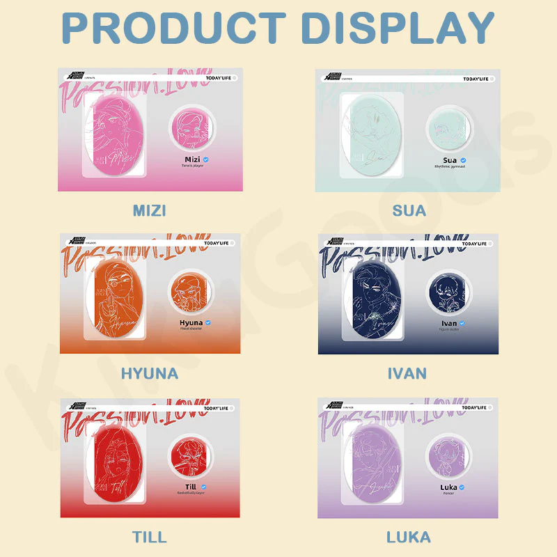 Alien Stage Passion Series Line Art Irregular Badge Set - Image 3