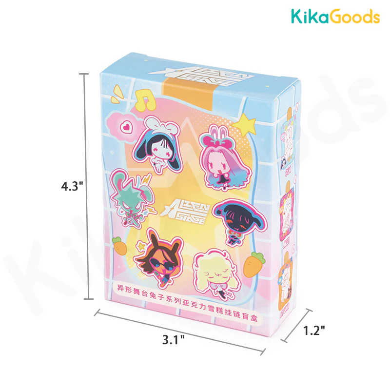 Alien Stage Rabbit Series Acrylic Ice Cream Keychain Blind Box - Image 12