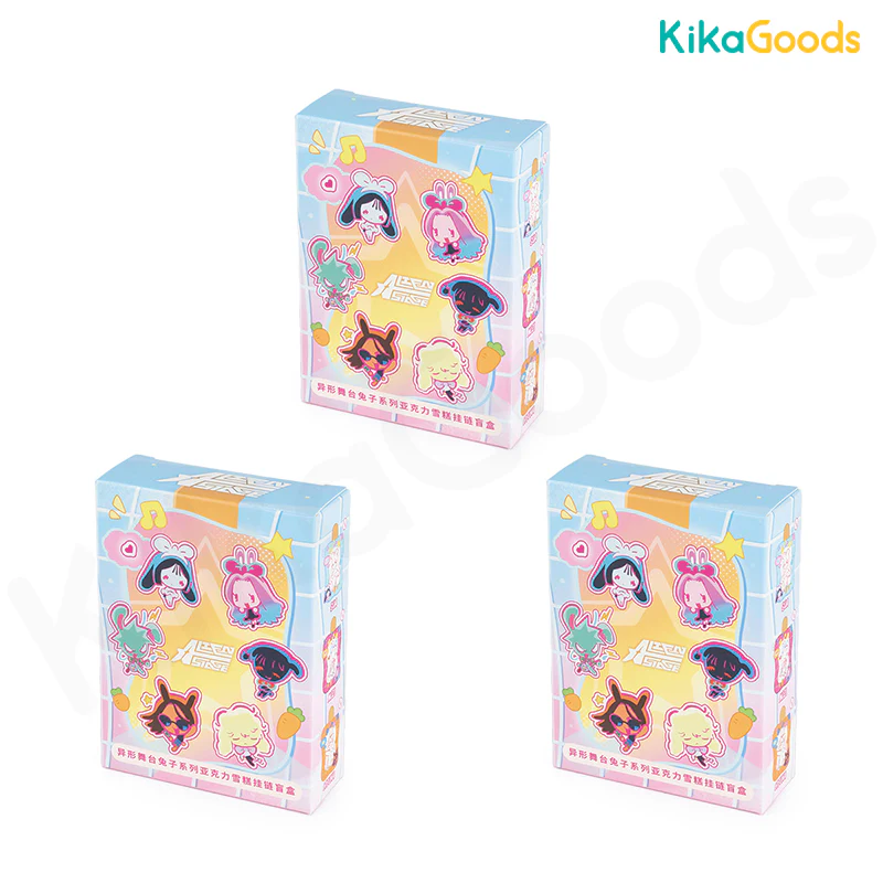 Alien Stage Rabbit Series Acrylic Ice Cream Keychain Blind Box - Image 13