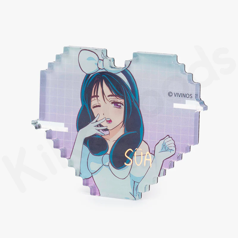 Alien Stage Rabbit Series Pixel Heart Acrylic Refrigerator Sticker Blind Box - Image 12