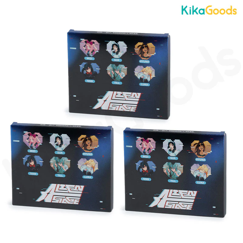Alien Stage Rabbit Series Pixel Heart Acrylic Refrigerator Sticker Blind Box - Image 14