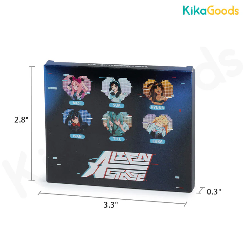 Alien Stage Rabbit Series Pixel Heart Acrylic Refrigerator Sticker Blind Box - Image 15