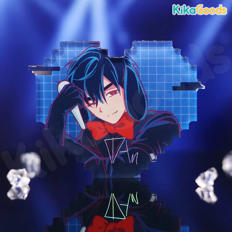 Alien Stage Rabbit Series Pixel Heart Acrylic Refrigerator Sticker Blind Box - Image 5