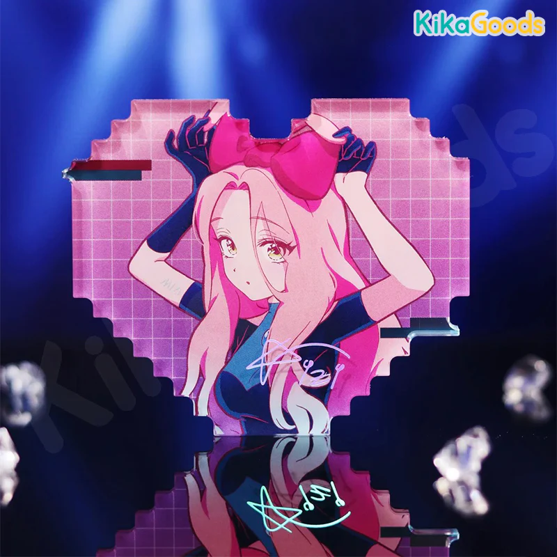 Alien Stage Rabbit Series Pixel Heart Acrylic Refrigerator Sticker Blind Box - Image 6
