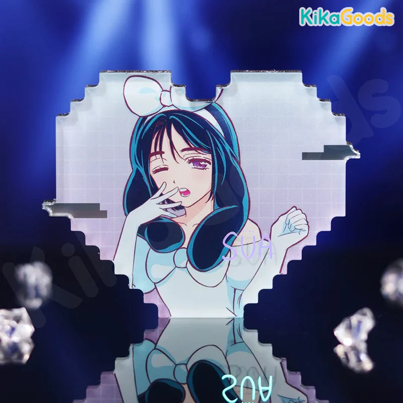 Alien Stage Rabbit Series Pixel Heart Acrylic Refrigerator Sticker Blind Box - Image 7