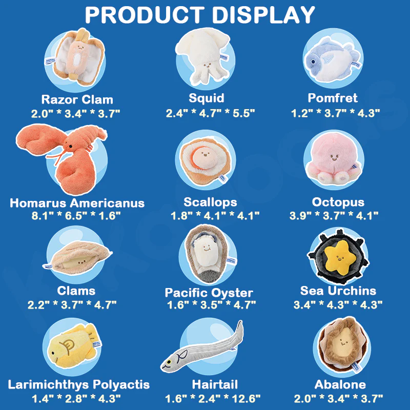 Animal Heavenly Body Seafood Series Plush Pendant - Image 2