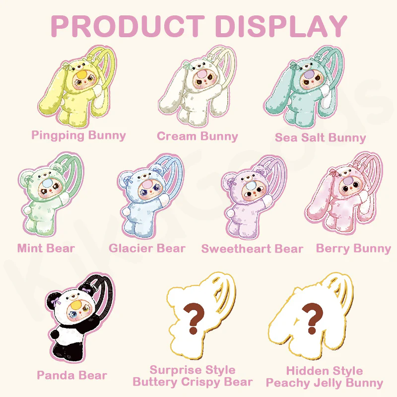 Baby Three Hugging Baby Backpack Plush Blind Box - Image 2
