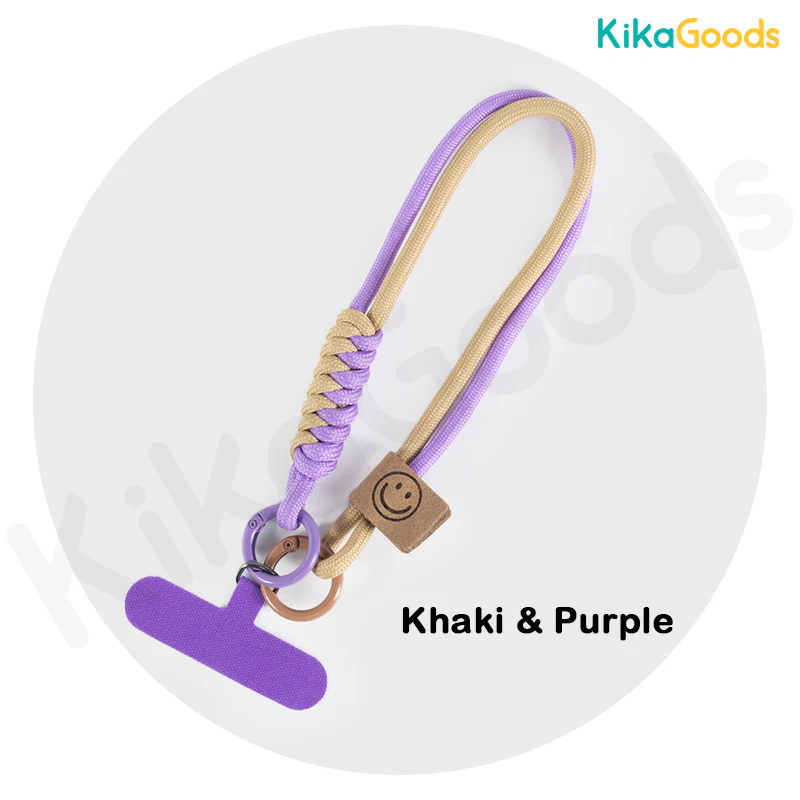 British Style Color-Blocked Woven Phone Strap - Image 10