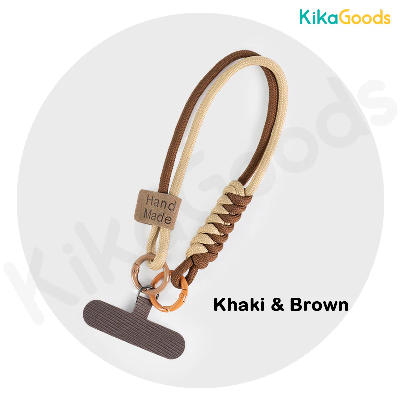 British Style Color-Blocked Woven Phone Strap - Image 12