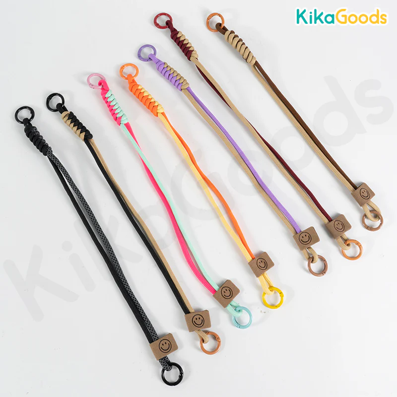 British Style Color-Blocked Woven Phone Strap - Image 2