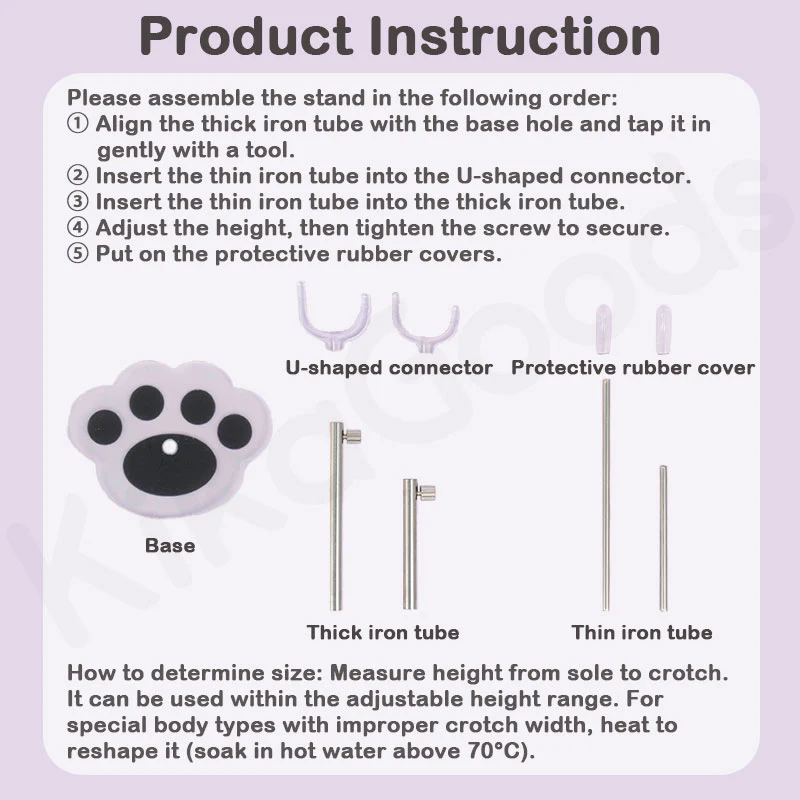 Cat Paw Base Action Figure Doll Stand - Image 5