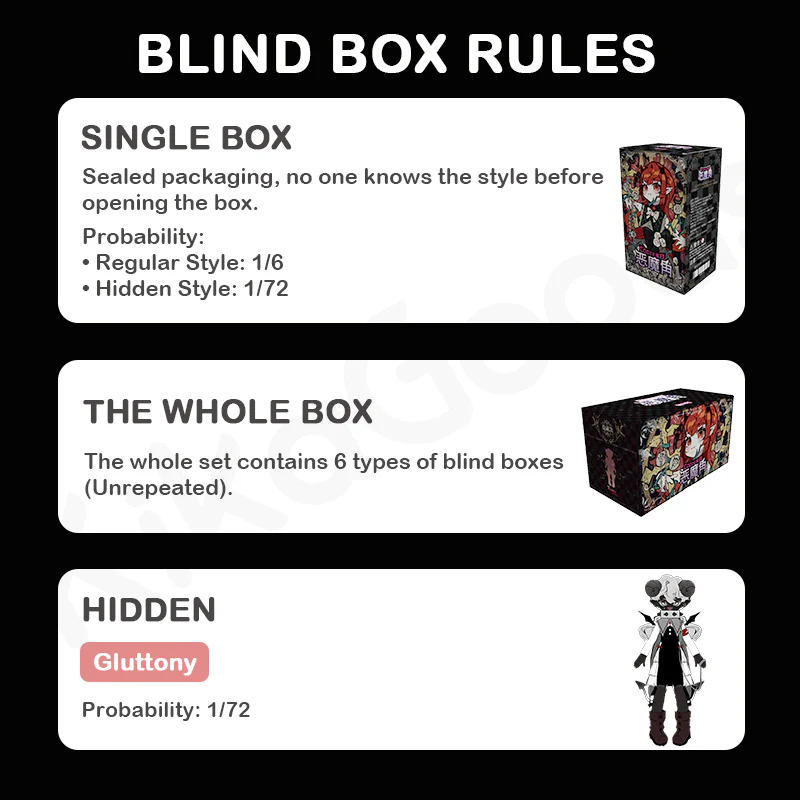 Cooze Devil Horns Series 1/8 Action Figure BJD Blind Box - Image 3