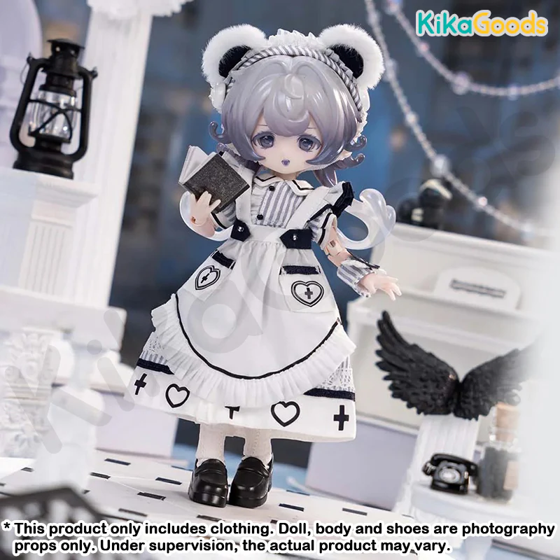 Daily Series Bear Cross Knot 1/12 BJD Clothing Set - Image 2