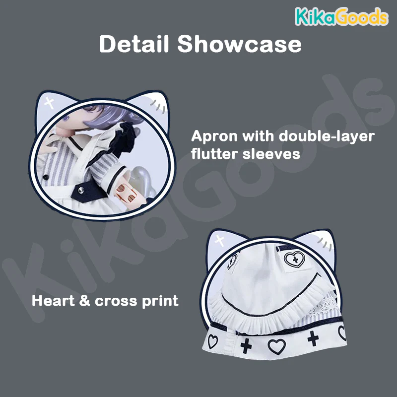 Daily Series Bear Cross Knot 1/12 BJD Clothing Set - Image 5