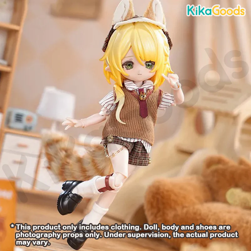 Daily Series Hyuga Fluffy Orange 1/12 BJD Clothing Set - Image 4