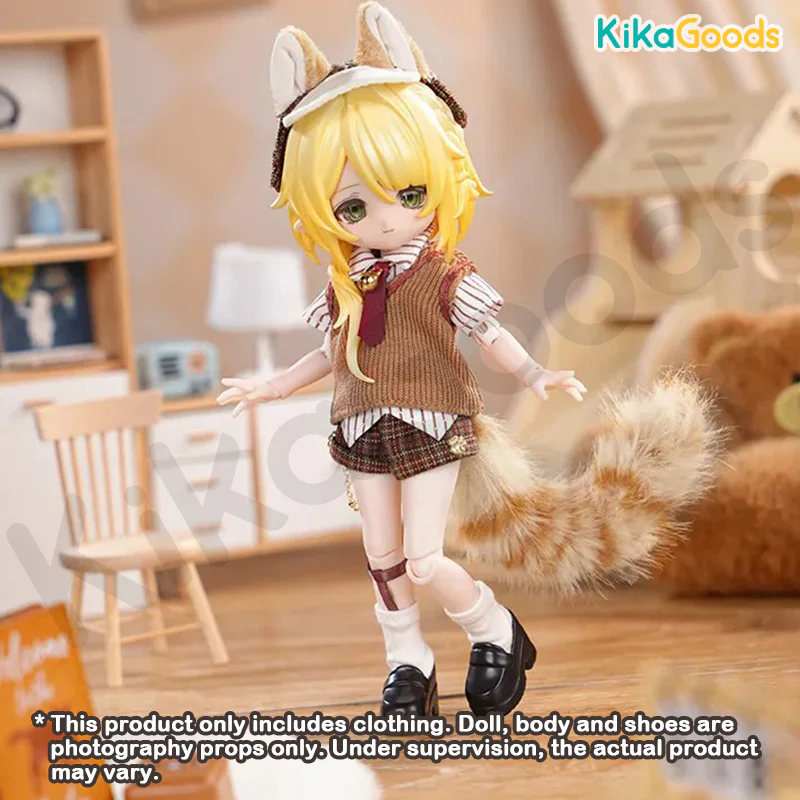 Daily Series Hyuga Fluffy Orange 1/12 BJD Clothing Set - Image 5