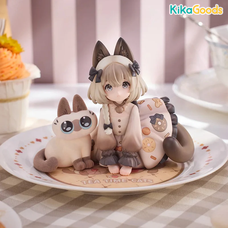 DLC Series Tea Time Cats × Nobeko Azukisan Siamese Cat Figure Limited Set