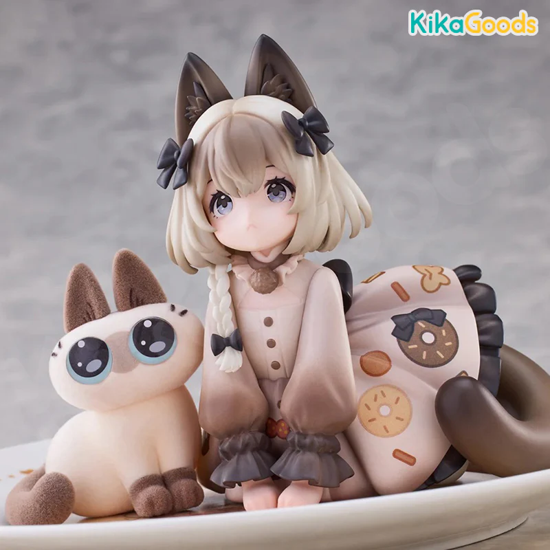 DLC Series Tea Time Cats × Nobeko Azukisan Siamese Cat Figure Limited Set - Image 10