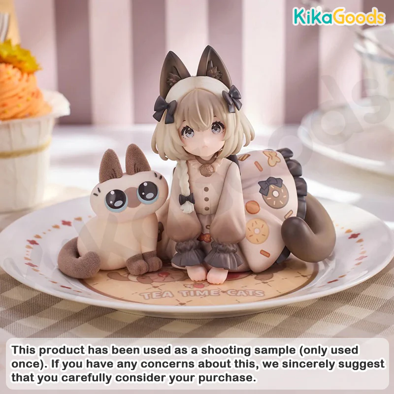 DLC Series Tea Time Cats × Nobeko Azukisan Siamese Cat Figure Limited Set - Image 13