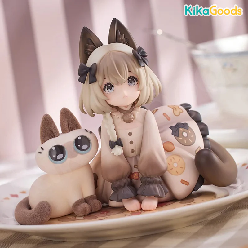 DLC Series Tea Time Cats × Nobeko Azukisan Siamese Cat Figure Limited Set - Image 4