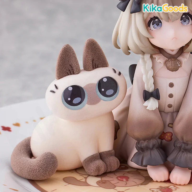 DLC Series Tea Time Cats × Nobeko Azukisan Siamese Cat Figure Limited Set - Image 5