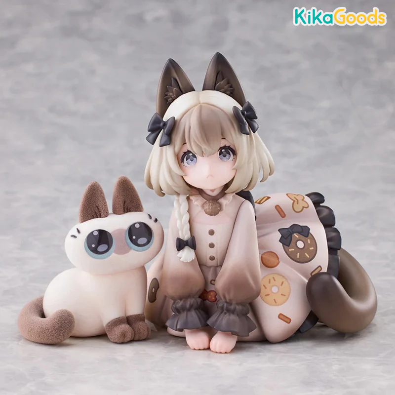 DLC Series Tea Time Cats × Nobeko Azukisan Siamese Cat Figure Limited Set - Image 7