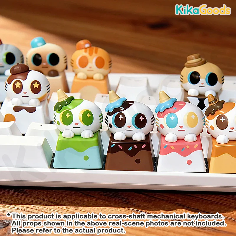 Fingertip Doshii Cat Mini Keycap Mini Blind Box - Image 6