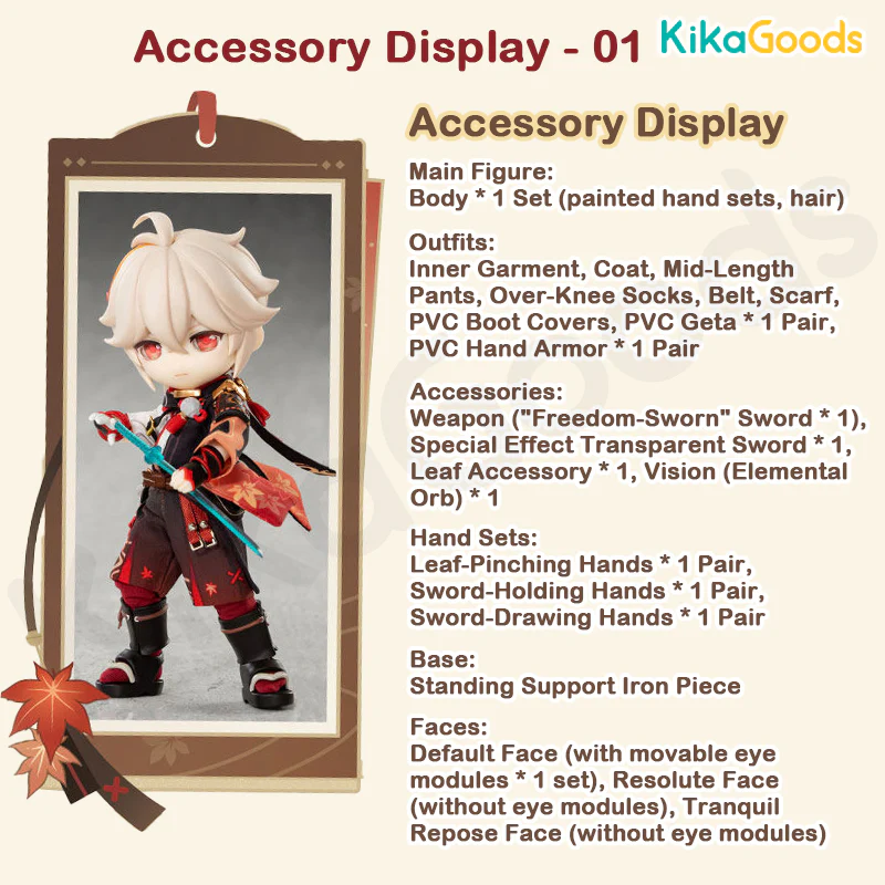 Genshin Impact Series Kaedehara Kazuha Limited Action Figure - Image 5