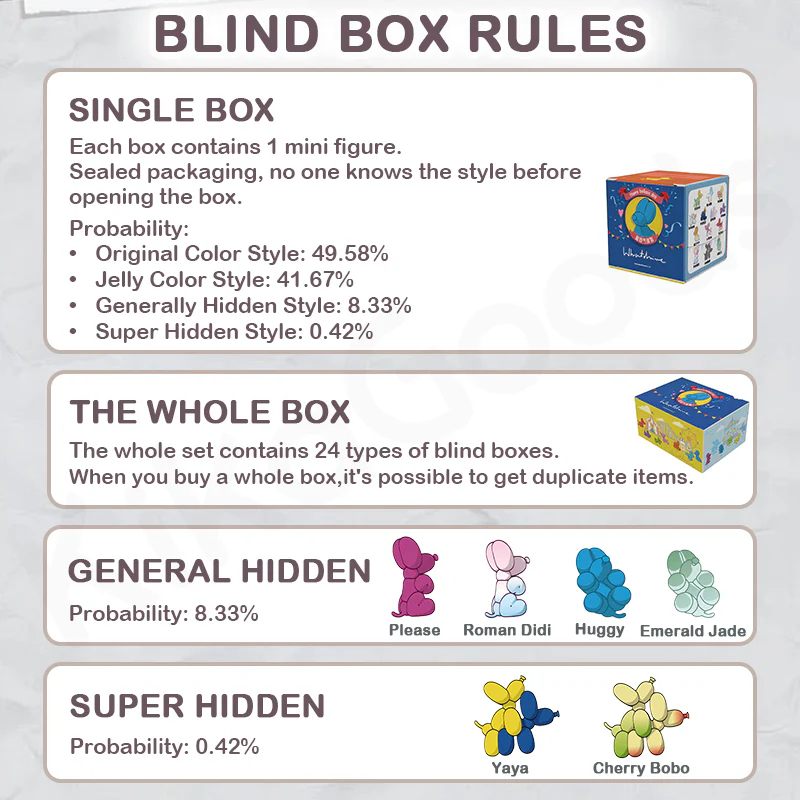 Happy Balloon Dog Series Mini Blind Box - Image 5