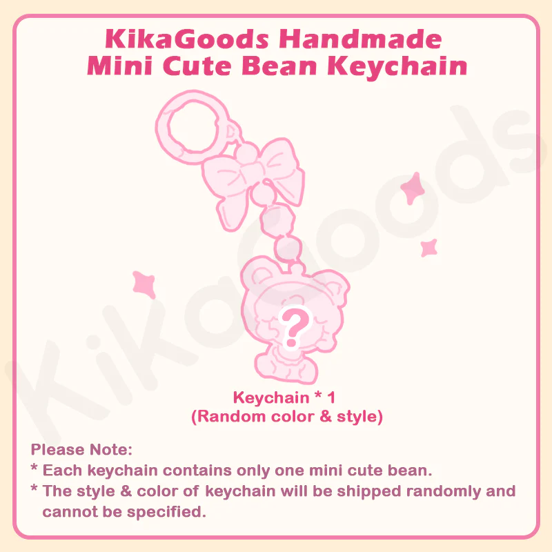 KikaGoods Handmade Cute Mini Bean Pendant Keychain - Image 3