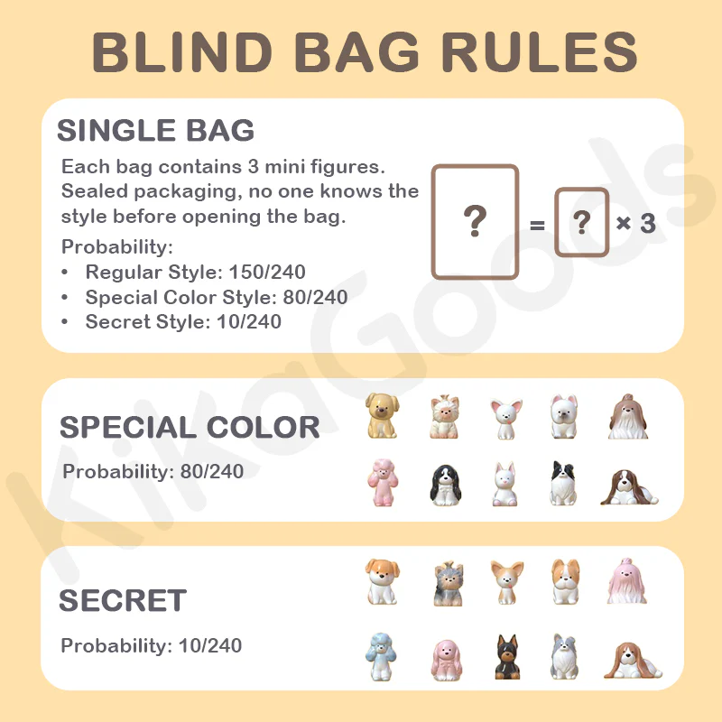 Large Cute Bean Dog Series 2 Blind Bag - Image 4