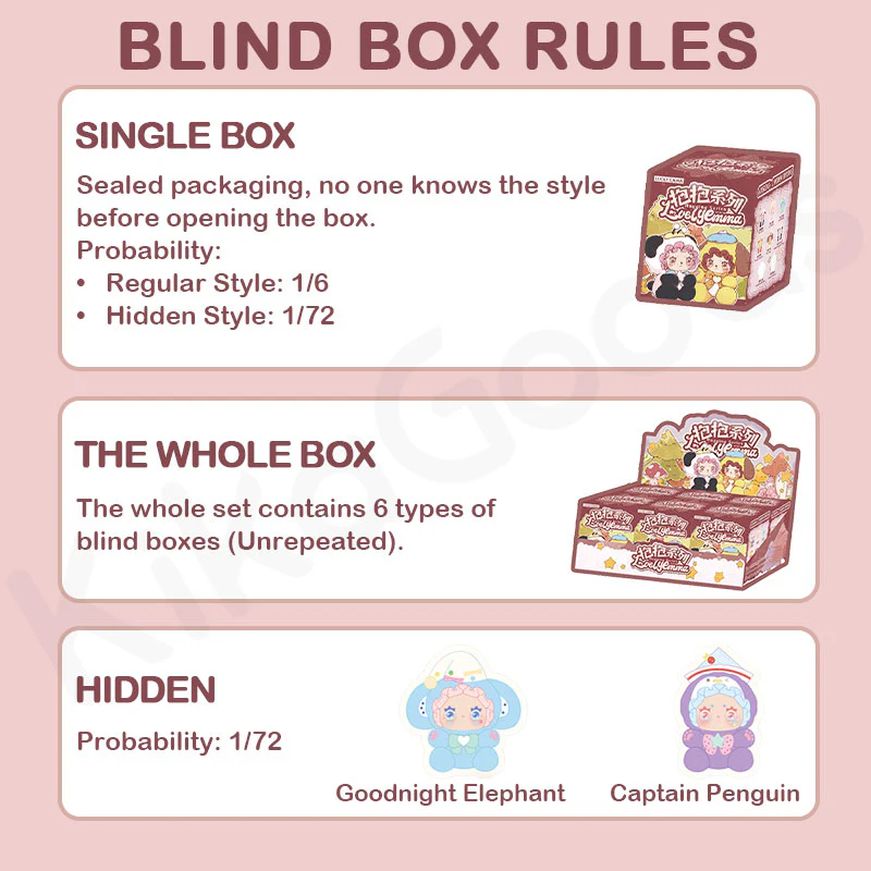 Lovely Emma Hugging Series Plush Blind Box - Image 3