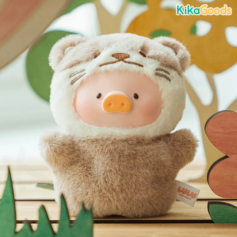 Lulu The Piggy Animal Party Puppet Show PVC Face Plush Keychain Blind Box - Image 13