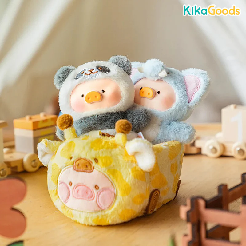 Lulu The Piggy Animal Party Puppet Show PVC Face Plush Keychain Blind Box - Image 5
