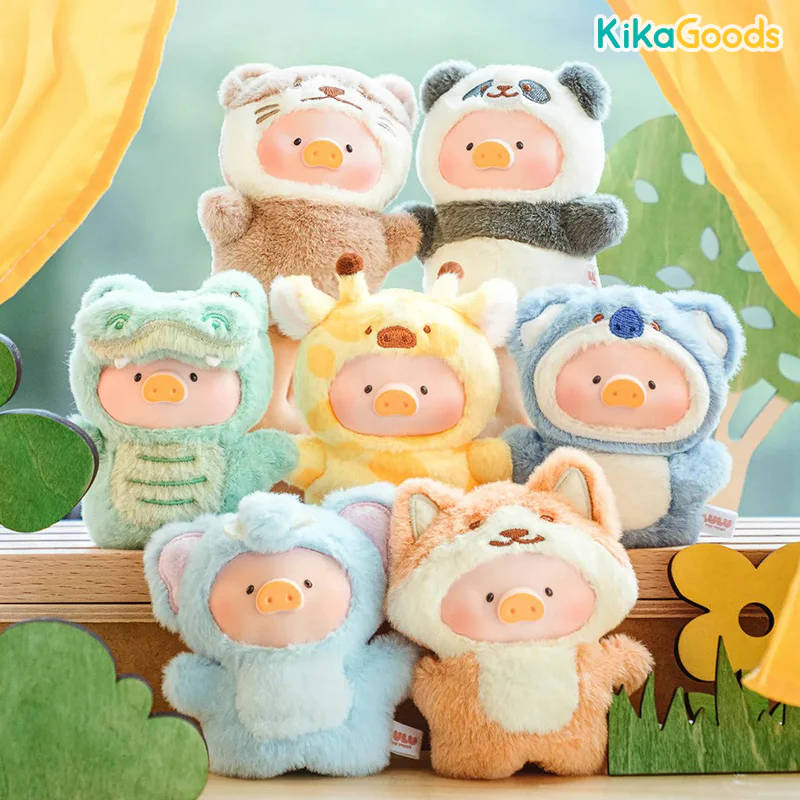Lulu The Piggy Animal Party Puppet Show PVC Face Plush Keychain Blind Box - Image 6
