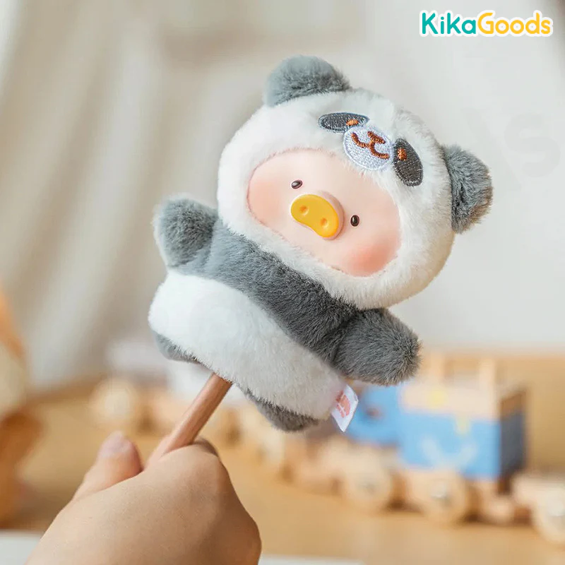 Lulu The Piggy Animal Party Puppet Show PVC Face Plush Keychain Blind Box - Image 8