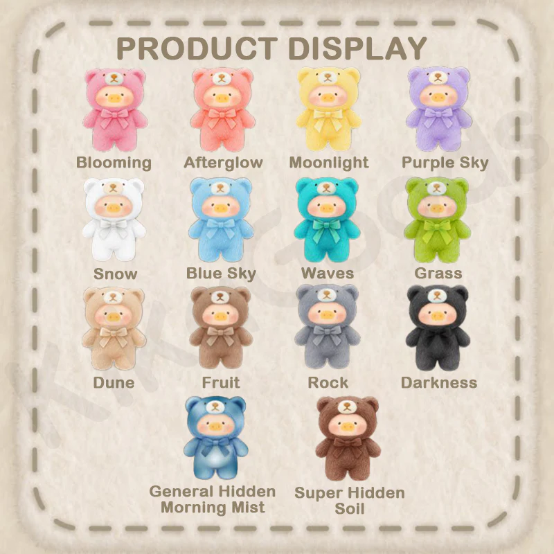 LuLu the Piggy Teddy Mini's Whispers of Nature Series Plush Phone Charm Blind Box - Image 2