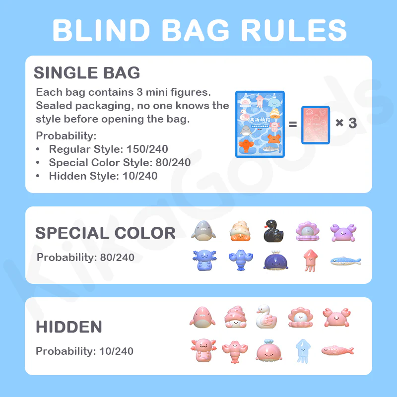 Mini Cute Bean Aquarium Series Blind Bag - Image 4
