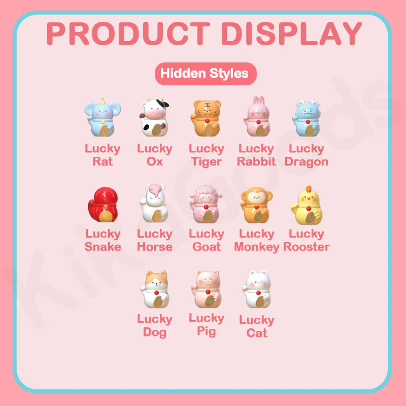 Mini Cute Bean Chinese Zodiac Wealth-Attracting Series Blind Bag - Image 3