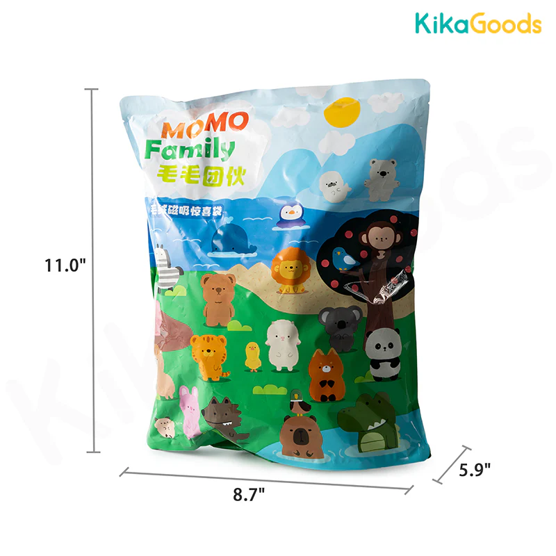 MoMo Family Animal Series Refrigerator Magnet Plush Blind Bag - Image 39