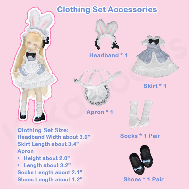 Momotale Fluff Rabbit Tea Party Series 1/8 MJD Action Figure - Image 5