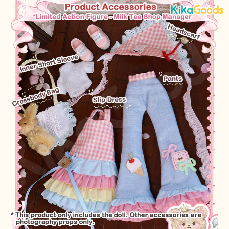 Momotale Four Seasons Tea House Story Series Milk Tea Shop Manager 1/8 BJD Limited Action Figure - Image 4