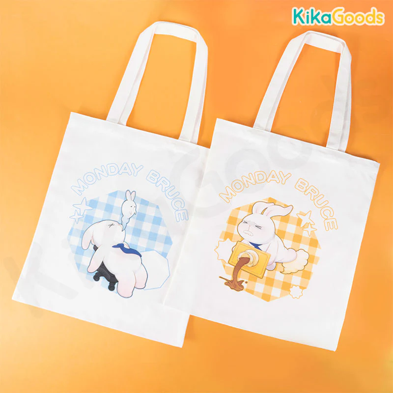 Monday Bruce Polygonal Illustration Canvas Bag