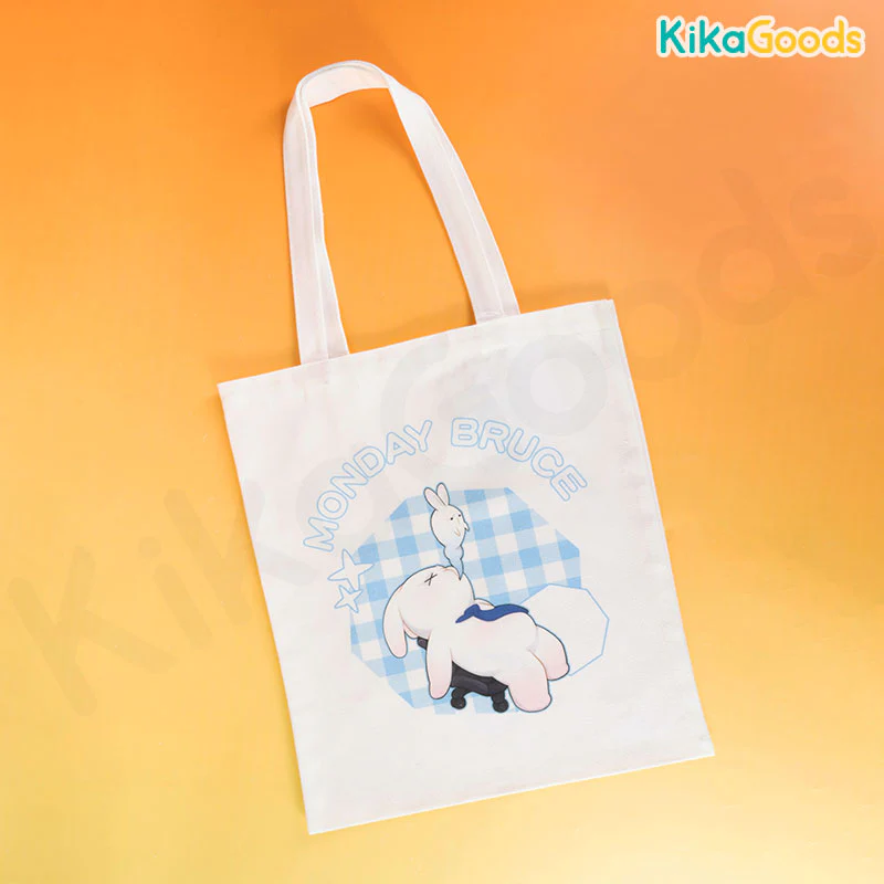Monday Bruce Polygonal Illustration Canvas Bag - Image 2