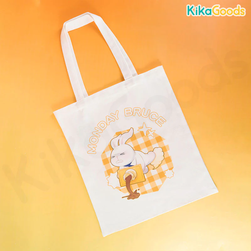 Monday Bruce Polygonal Illustration Canvas Bag - Image 3