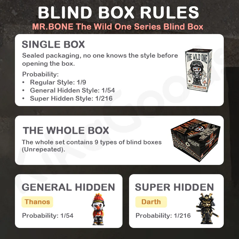 MR.BONE The Wild One Series Blind Box - Image 3