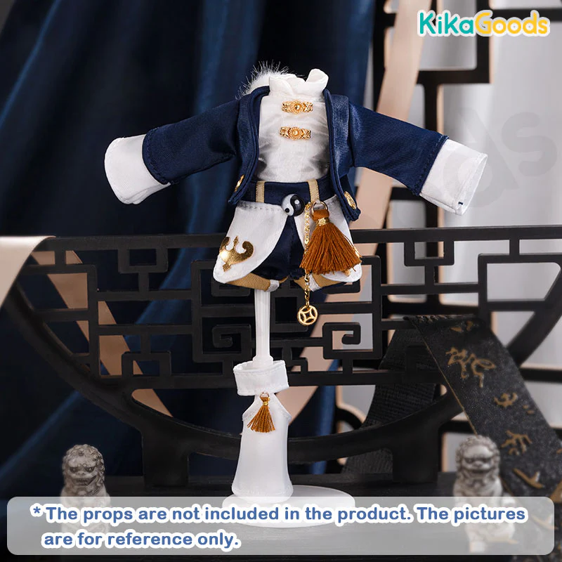 National Style Series Taoist Ruthlessness 1/12 BJD Clothing Set - Image 6