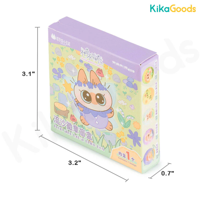 Nobeko Azukisan Wonderful Garden Series Flow Sand Badge Blind Box - Image 13